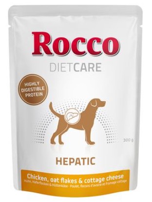 Rocco Diet Care HEPATIC Pečeň vrecúško 300g Kuracie vločky tvaroh