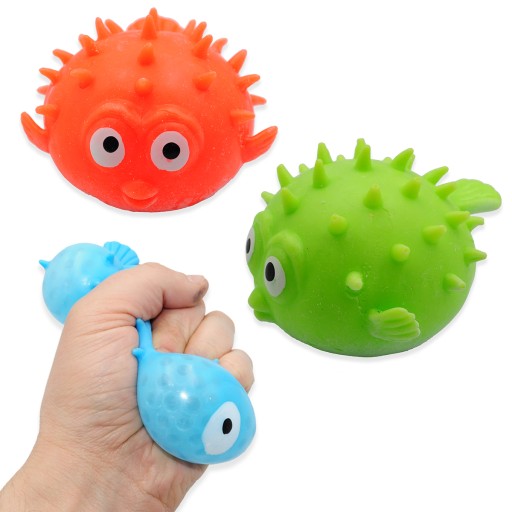 GLIOTEK GEL FISH Pufffish ANTISTRESOVÝ SENZORY SQUISH PRANK JOKE