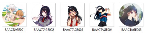 Akt-Age manga anime odznaky, z ktorých si môžete vybrať