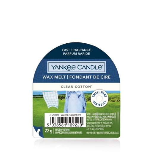 Vosk Yankee Candle CLEAN COTTON
