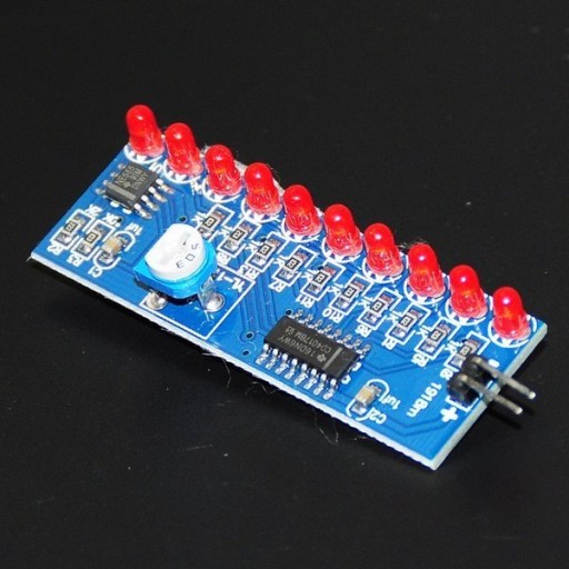 Súprava Flowing LED light - NE555+CD4017 DIY