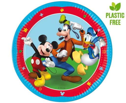 Mickey Mouse papierové taniere 23 cm 8 ks.
