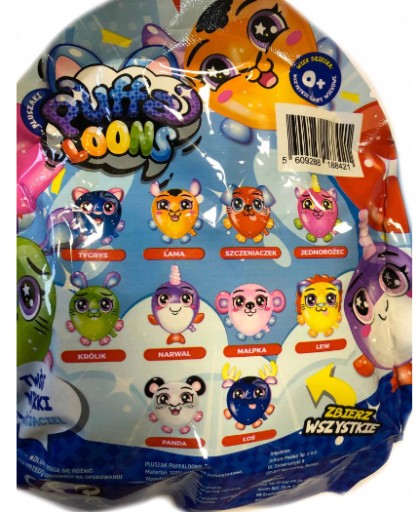 Maskot plyšových zvieratiek Puffa Loons prekvapenie