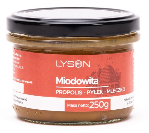 MED S PELOM A PROPOLISOVÝM MLIEKOM 0,25KG