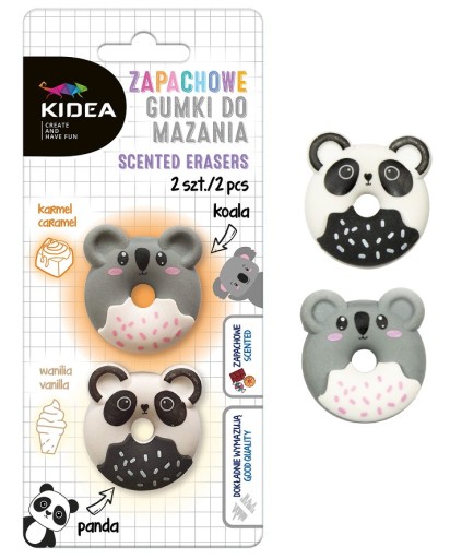 PANDA KOALA VONNÁ GUMA 2 ks KIDEA