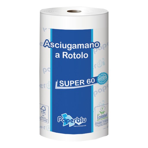 KUCHYNSKÁ PAPIEROVÁ Utierka, BIELA CELULÓZA 2W 60m