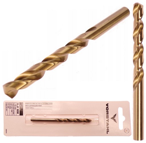 HSS-CO kobaltový vrták do kovu 5,2x86mm - VORSTAHL - 1 ks balenie.