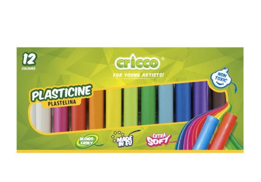 Cricco Plastelína 12 farieb pre deti