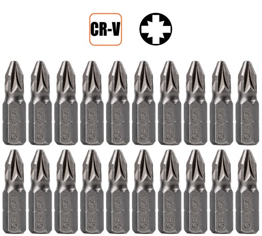 Sada 20 bitov pre skrutkovač PZ-1 TACTIX