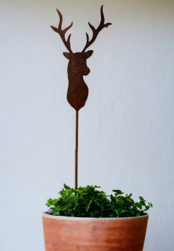 Deer Deer GARDEN dekorácia dekorácia Holidays Garden Style kvetináč 12cm + tyč