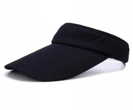 Slnečná clona, letná čiapka Čierna, elegantná, ŠPORTOVÁ