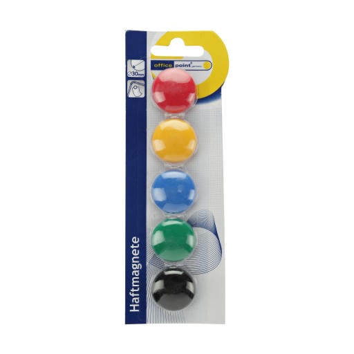 MAGNETY NA CHLADNIČKY 5 FAREB KANCELÁRSKA BOD GERMANY FAREBNÉ 3CM