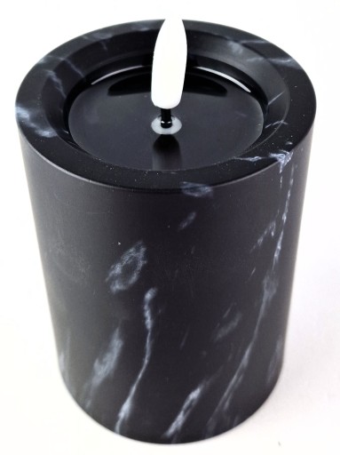 SVIEČKA OTVÁRANÁ NA BATÉRIU 10CM VLOŽKA DO SVIEČKY S MRAMOROVÝM EFEKTOM 10CM DO STOLOV