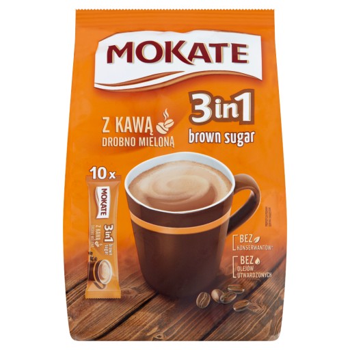 Mokate Brown Sugar 3v1 kávový nápoj 10x17g Káva