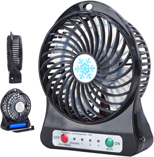 MINI VENTILÁTOR STOLNÝ VENTILÁTOR USB BATÉRIA 74
