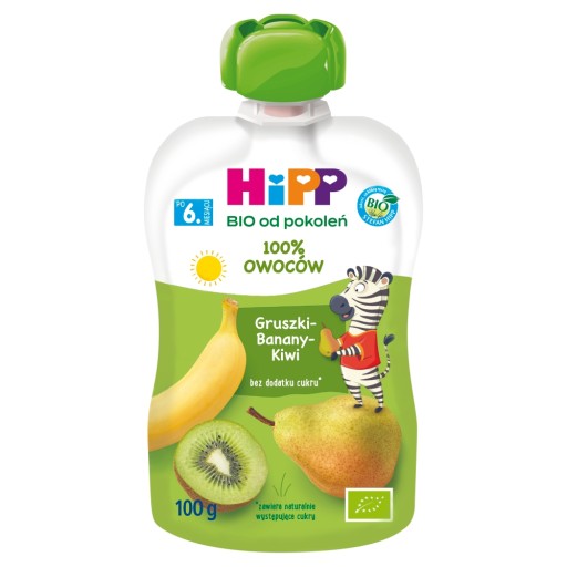 HiPP BIO Ovocná pena hruška-banán-kiwi 100g