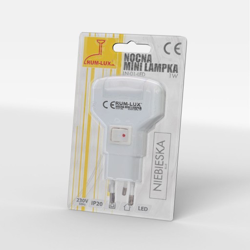 Červená mini horizontálna LED lampa