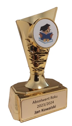 SOCHA SOVA POSTAVA ABSOLVENTA KONIEC ŠKOLY + TLAČ