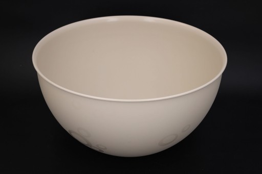 VEĽKÁ PLASTOVÁ KUCHYŇSKÁ MISKA 28CM BÉŽOVÁ DO KRUHEJ KUCHYNE NA ŠALÁT 6L