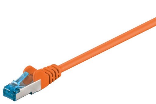 RJ45 LAN patch kábel cat.6A S/FTP sieťový kábel Orange 2 m