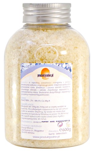 Fľaša soli do kúpeľa z Mŕtveho mora 600g
