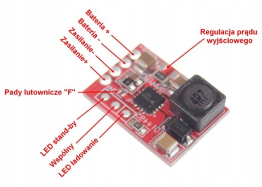 Modul nabíjačky lítiových článkov TP5000 1A 4,2-3,6V