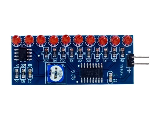 Tečúca voda LED SMD NE555+CD4017 DIY KIT systém