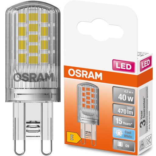 G9 LED žiarovka KAPSULA 4,2W = 40W 4000K OSRAM