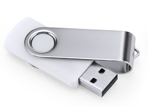 Pendrive 32GB USB 2.0 biely kovový klip