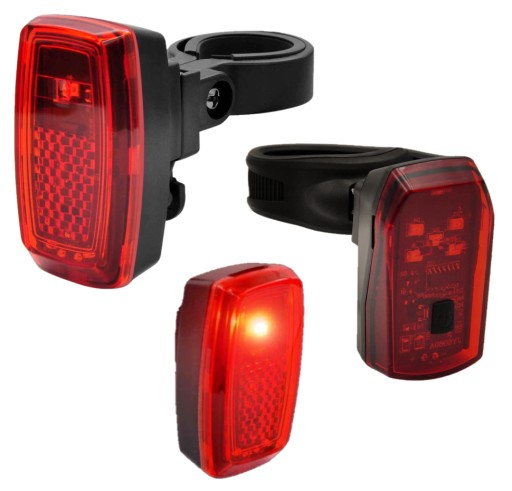 BREAK 5 LED ZADNÉ SVETLO NA BICYKEL 2 REŽIMY IPX44