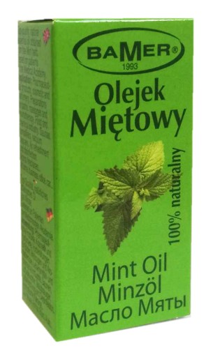 BAMER MINT ESENCIÁLNY OLEJ, PRÍRODNÁ PRÍCHUŤ