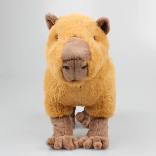 VEĽKÁ PLYŠOVÁ HRAČKA MASKOTA KAPYBARA, HRAČKA NA MAJTA, 30 cm