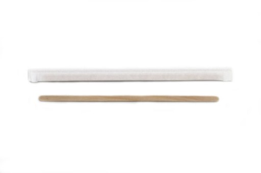 Drevené miešadlá pokryté papierom (17,8 cm)