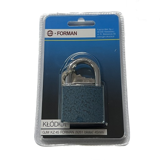 FORMAN GJM LIATINOVÝ ZÁMOK 3 KĽÚČOVÉ 45 mm