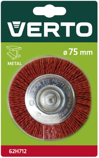 Brúsna kotúčová kefa, stopka 75mm VERTO 62H712