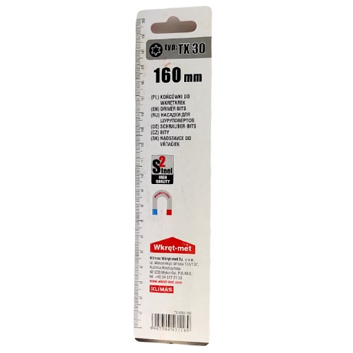 PREDLŽOVACÍ BIT TORX-30 160mm HROT SKRUTKOVAČA