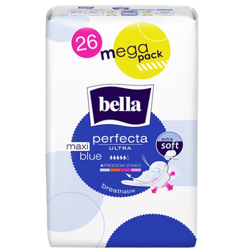 BELLA PERFECTA ULTRA Maxi Blue MEGAPACK hygienické vložky