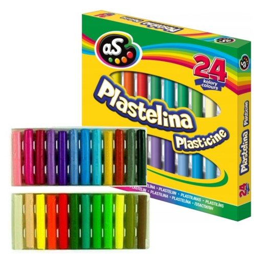 Školská plastelína AS 24 farieb na učenie a hru