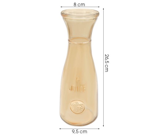 1L SKLENENÁ KARAFA NA VÍNO VODU NÁDOBA NA LIMONÁDU ŠŤAVU