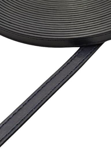 Eko kožený remienok na kabelku 8 mm / 100 cm, námornícka modrá
