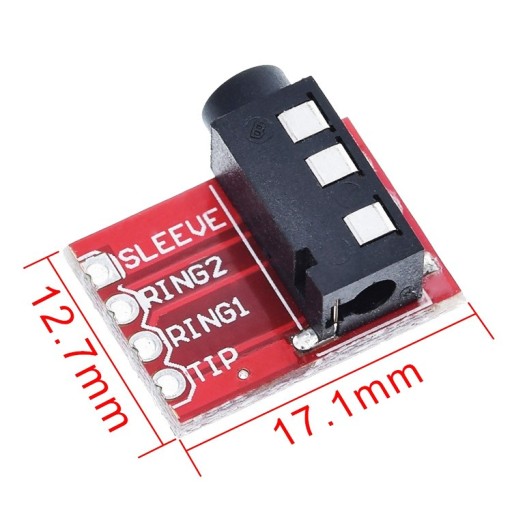 766 3,5 mm jack zásuvka samica konektor pre slúchadlá