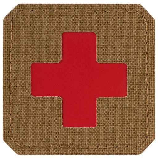 Nášivka na suchý zips MEDIC CROSS LASER CUT M-TAC Medyka Cross Multicam - červená