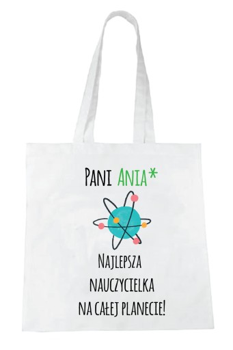 Ekologická taška na DEŇ UČITEĽA + MENO