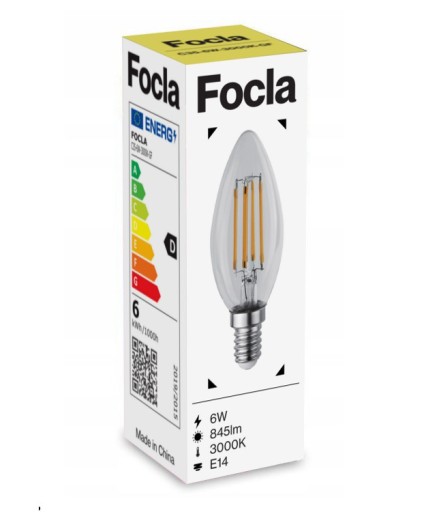 LED ŽIAROVKA FILAMENTOVÁ C35 E14 6W Edison Dekor