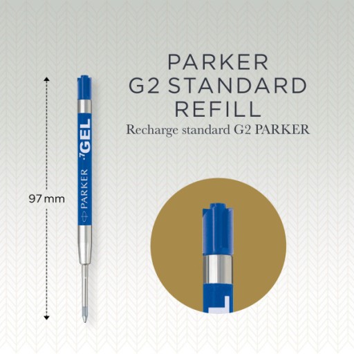 PARKER NÁPLŇ GUĽOVÉHO BOTU BLUE GEL ECO VEĽKOSŤ M 2 KS