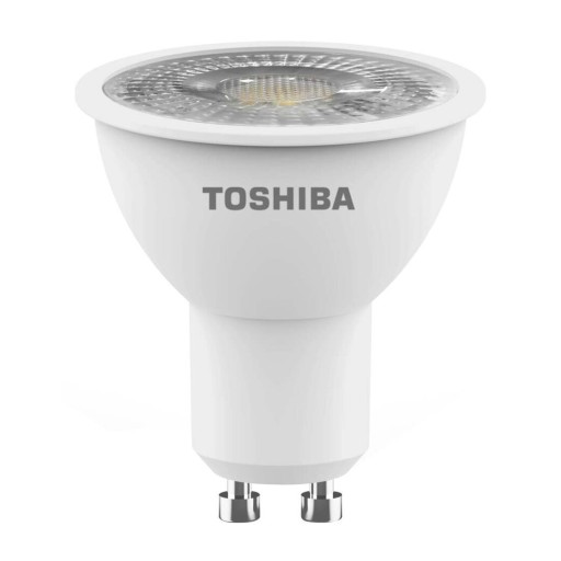 LED halogénová žiarovka GU10 5,5W = 63W 450lm 6500K 38° studený reflektor TOSHIBA