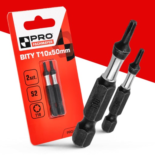 NÁRAZOVÉ HROTY ÚRAZOVÝ BIT SILNÝ SKRUTKOVACÍ BIT TX10 50 MM