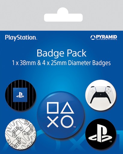 Playstation Play špendlíky na oblečenie, sada 5 kusov