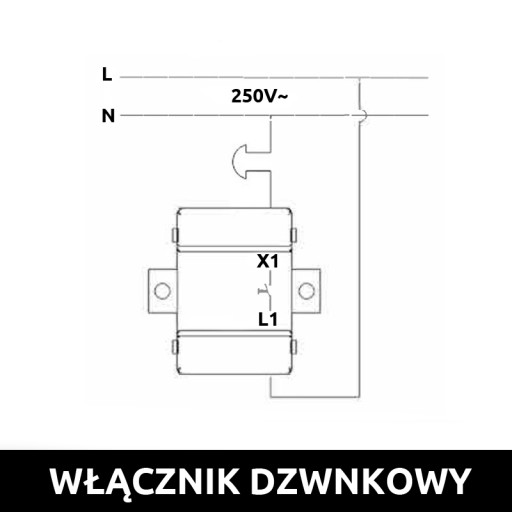 LOFT RETRO VINTAGE ZVONOVÝ SPÍNAČ ČIERNA JLM