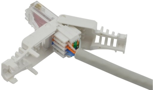 Beznástrojová zástrčka RJ45 8P8C cat.6, netienená